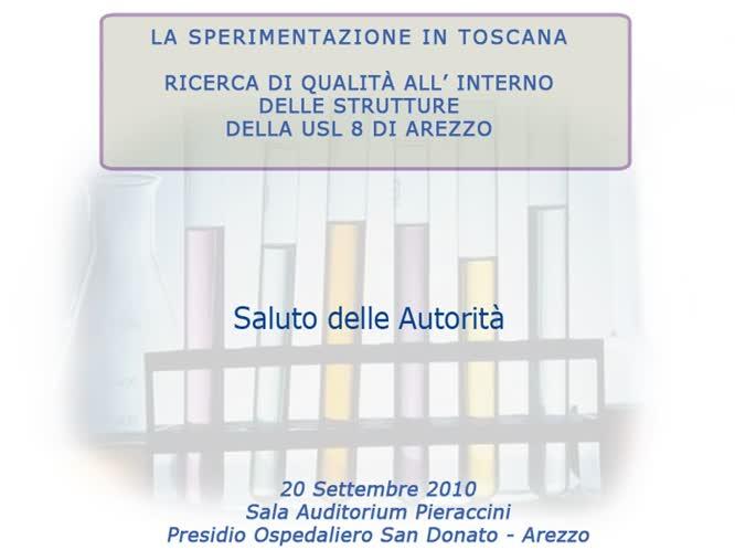 La sperimentazione in Toscana ricerca di qualita all interno